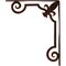 Ekena Millwork Fleur De Lis Wrought Iron Bracket, (Single center brace), Antiqued Copper 1 1/2"W x 12"D x 15"H BKTM01X12X15SFLACO - alternate 5